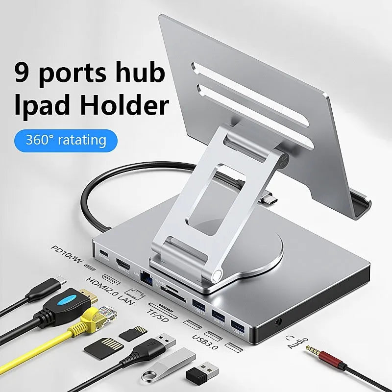 Flat Rotating Bracket Type-c Extension Converter - Bellarte Enchanté Flat Rotating Bracket Type-c Extension Converter